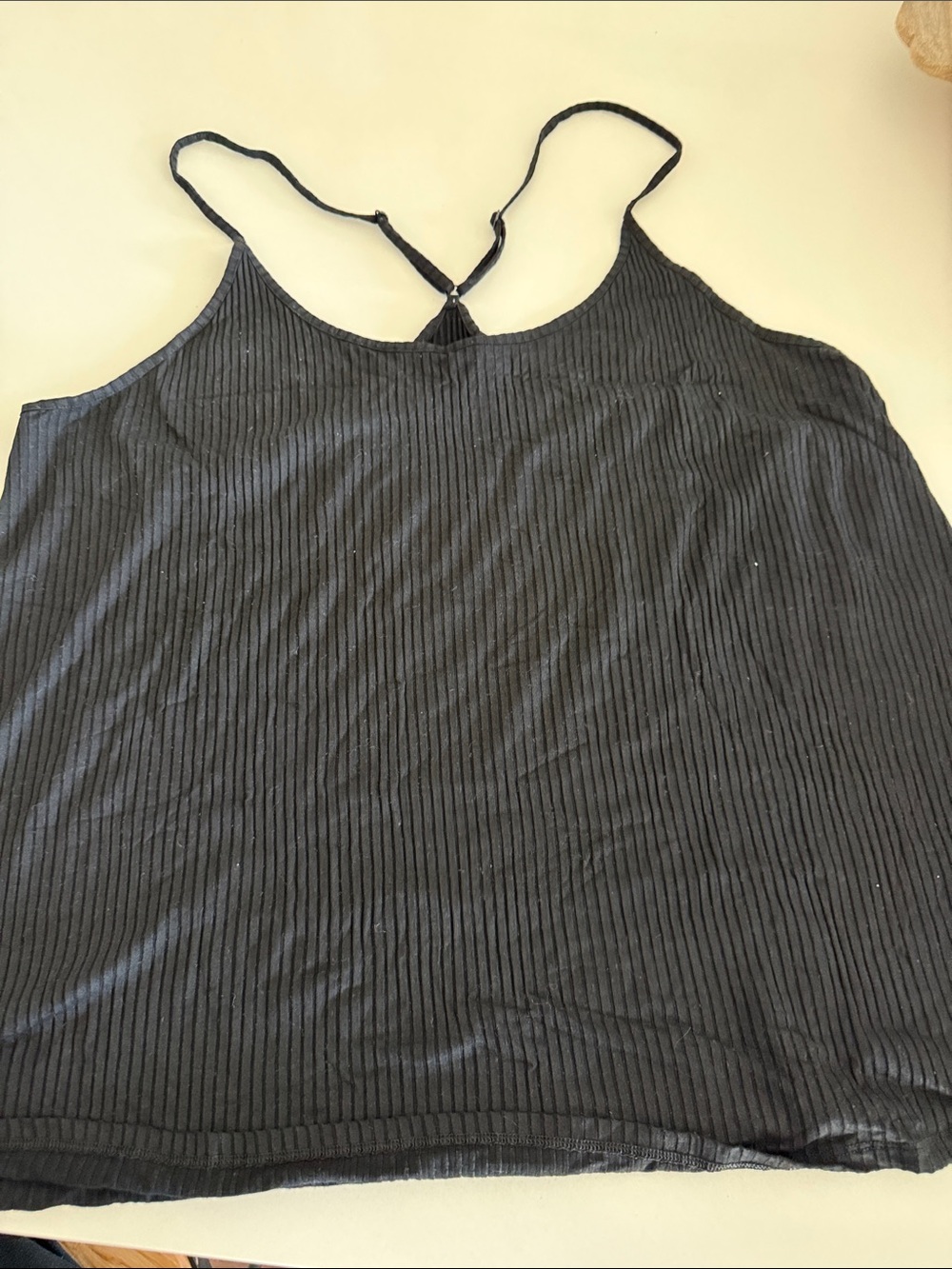 Old Navy Black Ribbed Spaghetti-Strap Cami